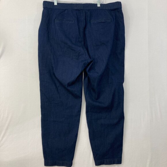 Universal Standard size 18 Comfort-Denim Drawstring Jeans in Dark Indigo - Picture 11 of 12